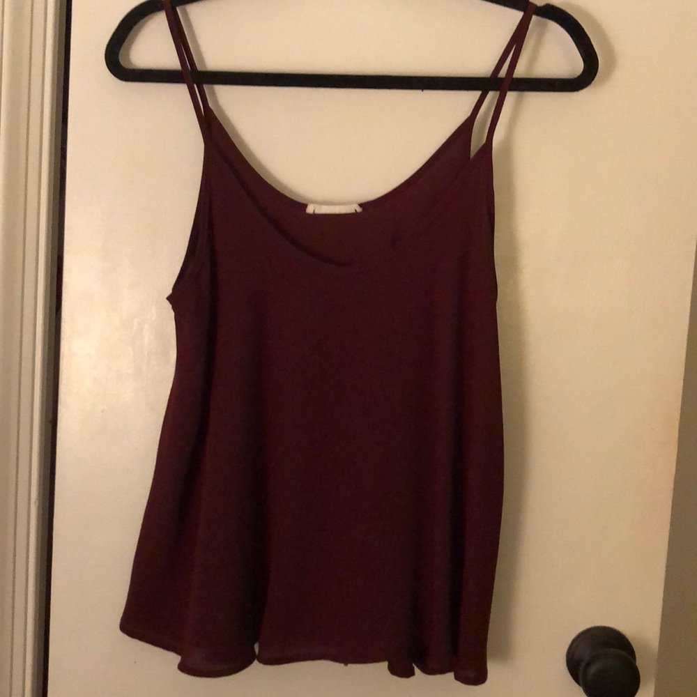 Nordstrom Lush maroon tank top size Medium!